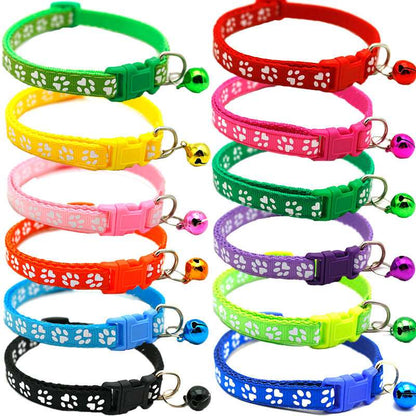 Katzenhalsband mit Glöckchen alle Farben