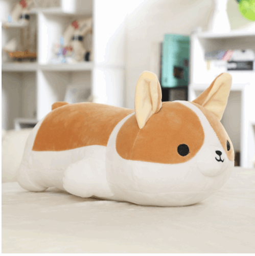 Kawaii Süßes Hündchen Stofftier-Kissen.
