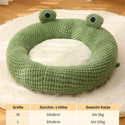 Katzennest  im Frosch Design Größenangaben