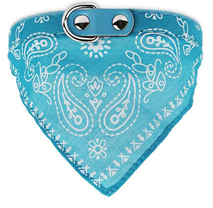 Hunde Bandana Halsband hellblau
