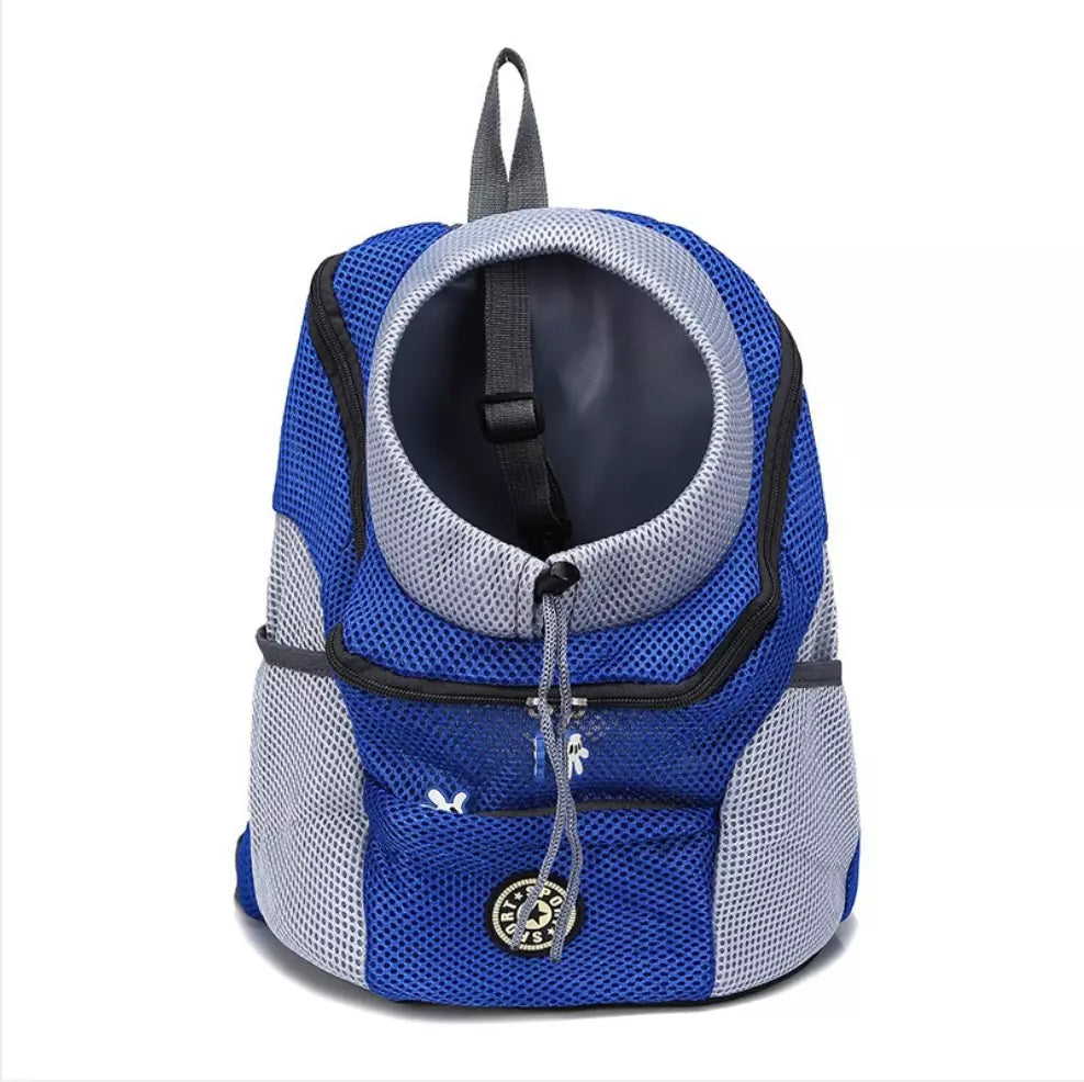 Hunderucksack in Blau