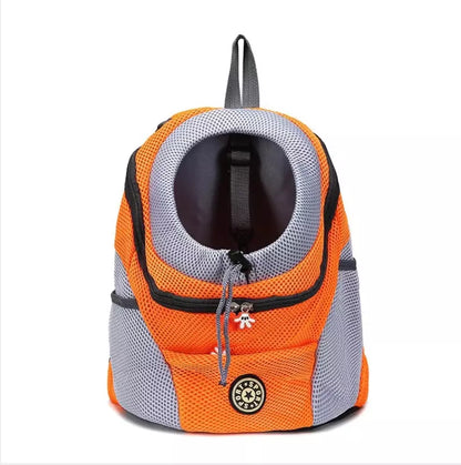 Hunderucksack in Orange