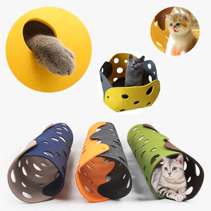 DIY Katzenfilztunnel