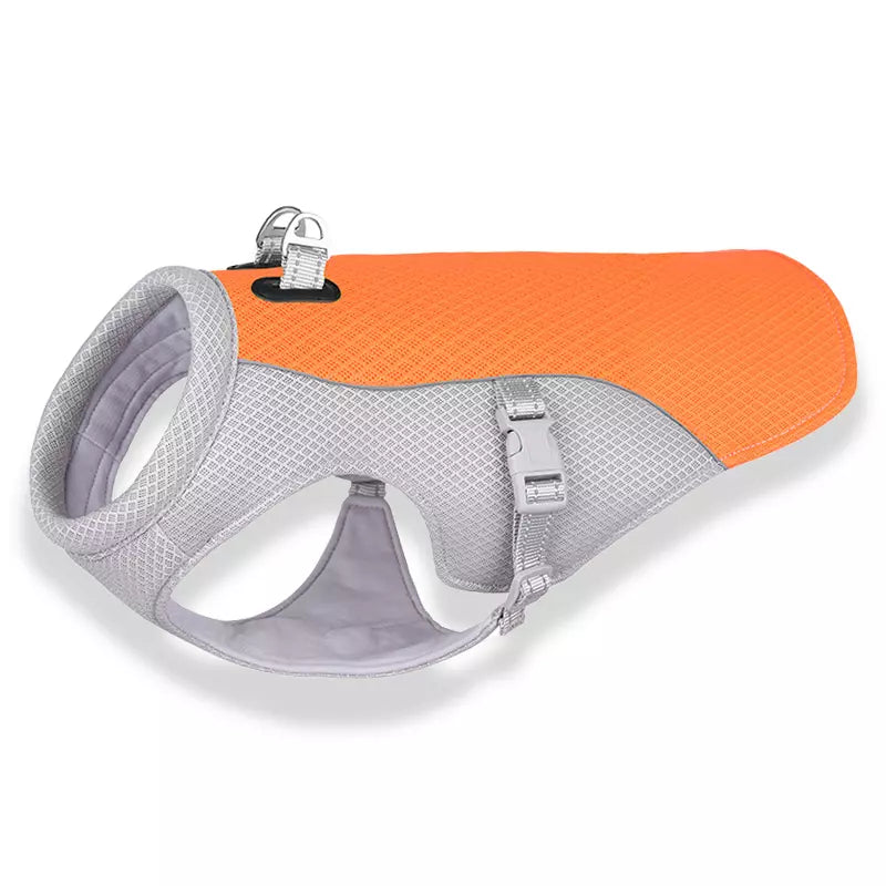 Kühlende Hundeweste in Orange