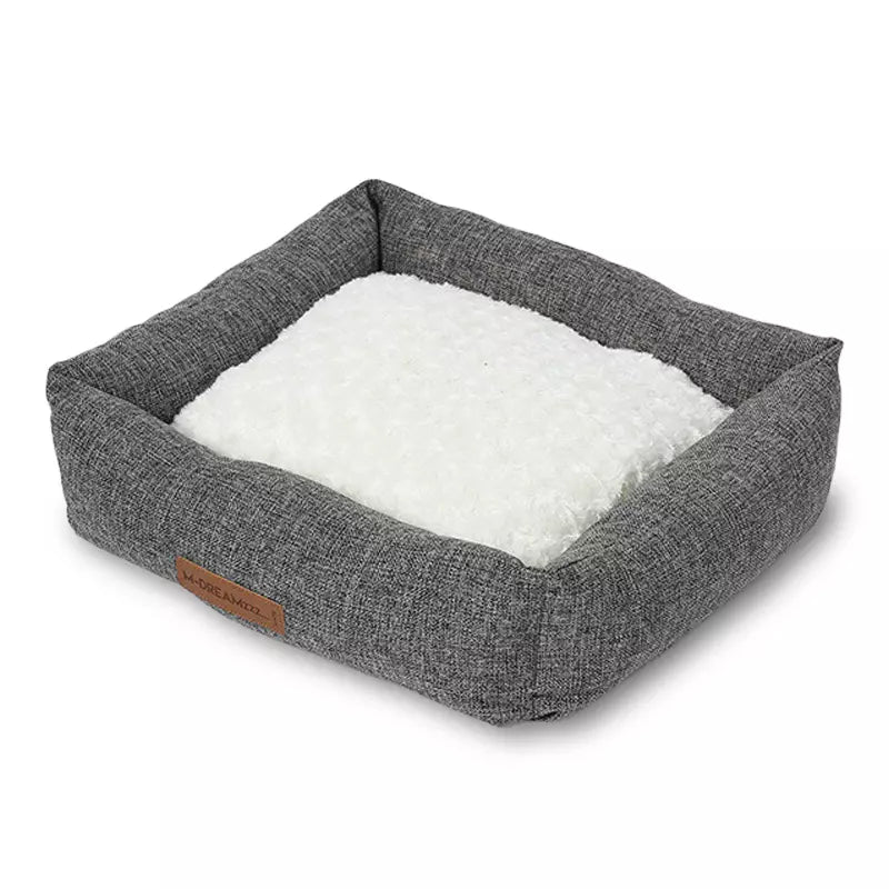 Kuscheliges Hundebett in Dunkelgrau