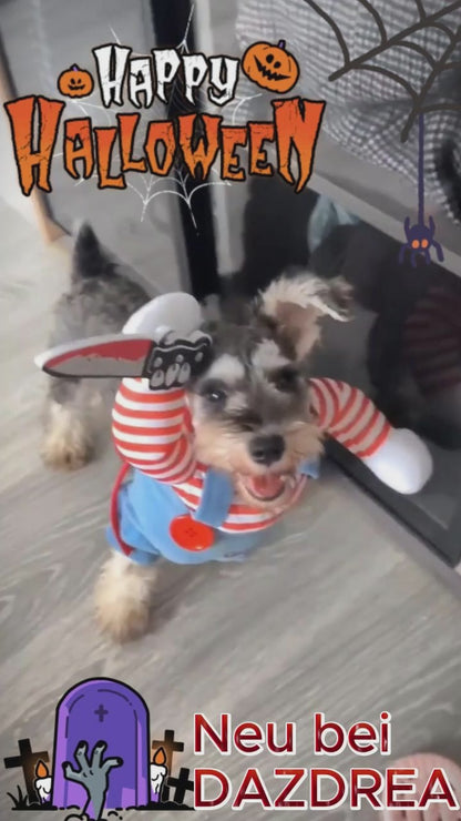 Halloween Hundekostüm Chucky
