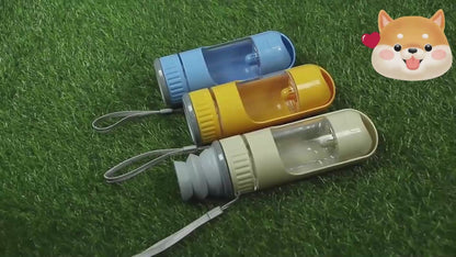 Transportable Futter und Trinkflasche
