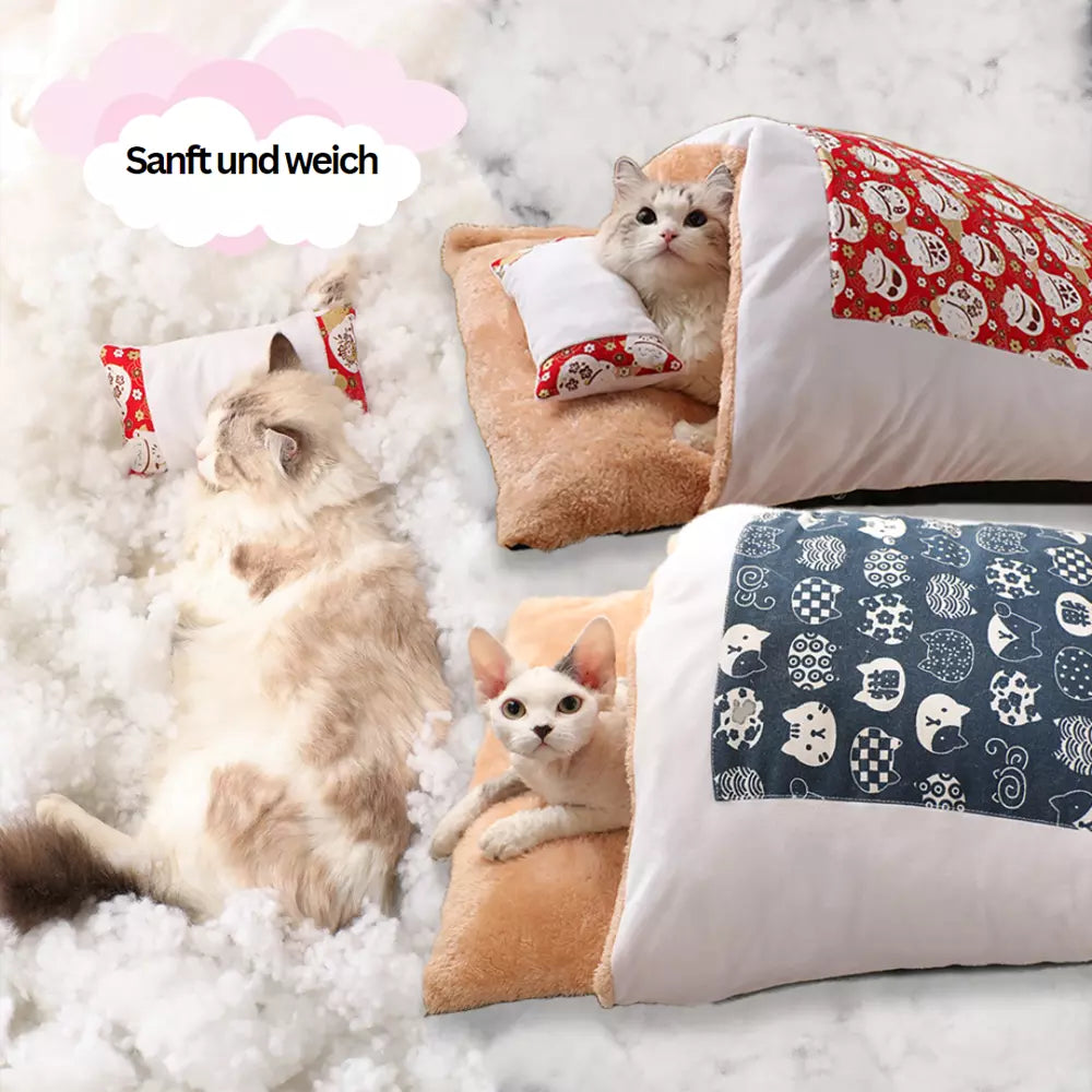    Katzenbett Schlafsack saft und weich 