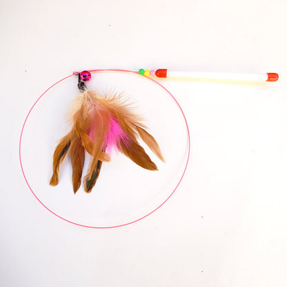 Katzen Spielangel mit Feder
