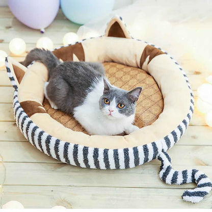 Trendiges Donut Katzenbett.