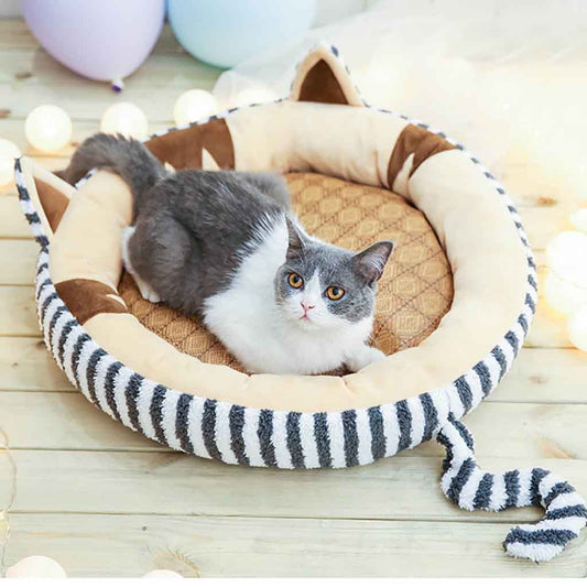 Trendiges Donut Katzenbett.