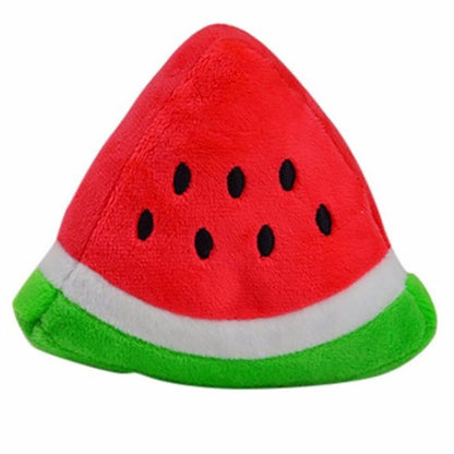 Haustierplüschtier Melone einviertel