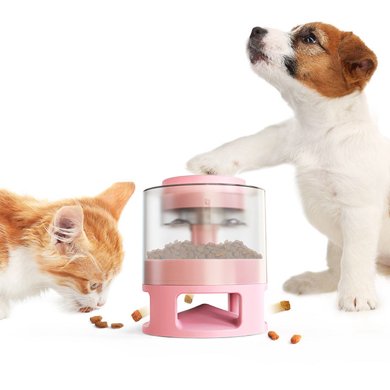 Hundefutterspender rosa und rund