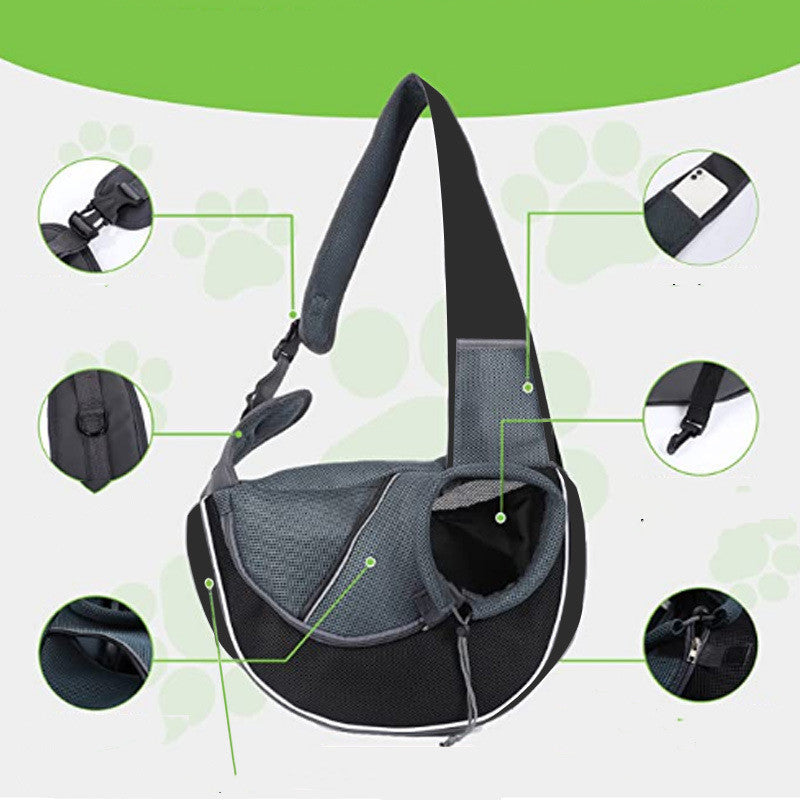 Hundetragetasche mit vielen Gadgets