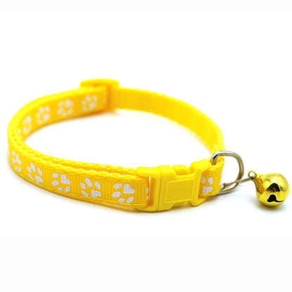 Katzenhalsband mit Glöckchen gelb