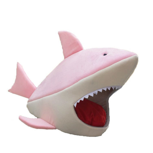 Haifisch Katzenbett Pink