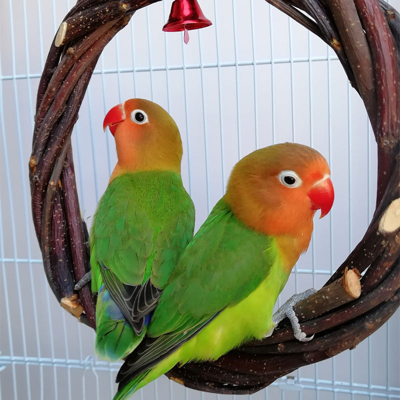 Vogelschaukel mit Rosenköpfchen